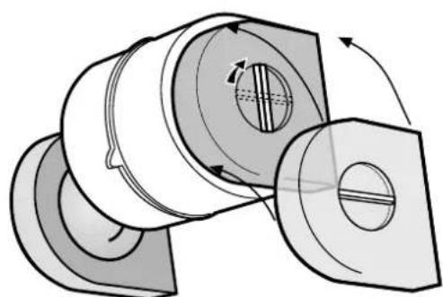 WHIRLPOOL AKR 902 EL IX - Fitting or changing the carbon filter - 2