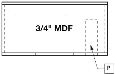 Rockford Fosgate M065B - Belüftete Gehäuse - 1