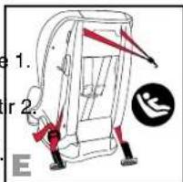 BRITAX Roundabout 50 - Changer le mode du système d'attache inférieur (SAI) - 2