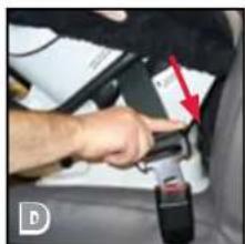 BRITAX Boulevard - Installation avec la ceinture baudrier - 4