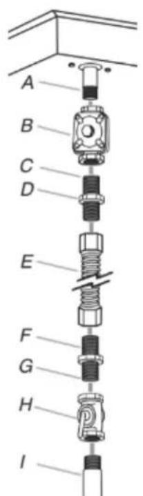 WHIRLPOOL WCG77US0HS - Typical flexible connection - 1