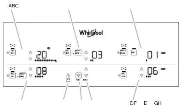WHIRLPOOL WCE77US0HB - Paneles de control - 2