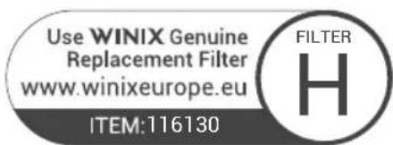 Winix 55002 - To purchase replacement Winix filters: - 1
