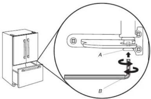 KITCHENAID KRFC704FSS - √ Si les portes ne sont pas bien alignées : - 1