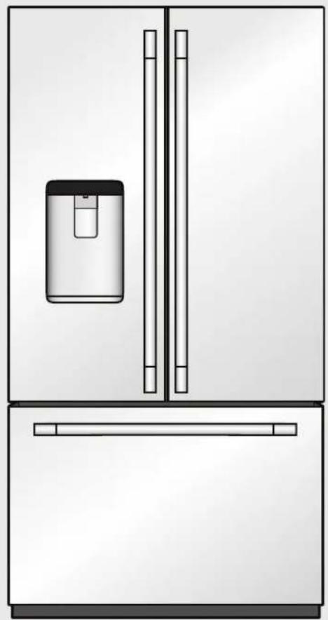 KITCHENAID KRFC704FSS - French Door Refrigerator Réfrigérateur à porte à double battant - 1