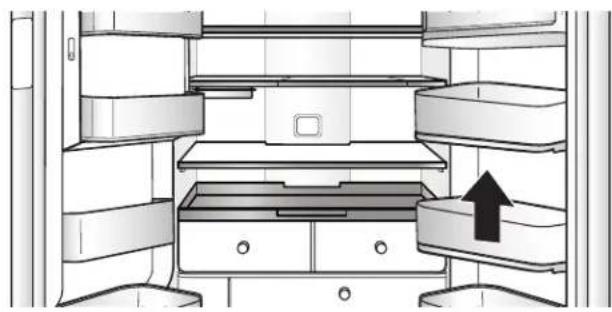 KITCHENAID KRFC704FSS - Balconnets de porte du réfrigérateur - 1