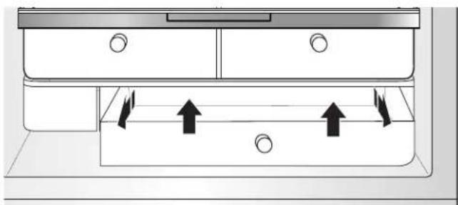 KITCHENAID KRFC704FSS - To remove the crispers cover (can remove only if platter pocket is removed first): - 1
