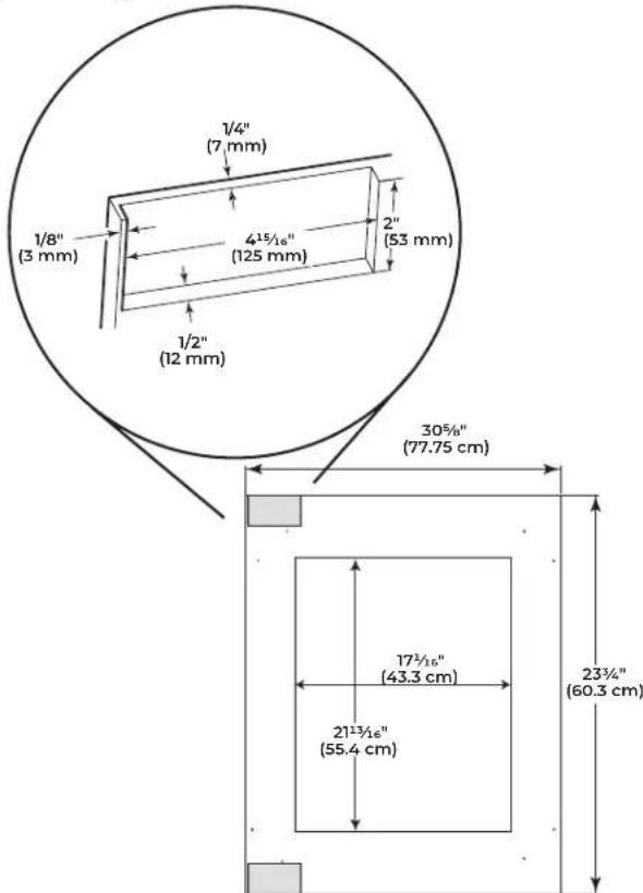 JENN-AIR JUGFR242HL - GLASS DOOR OVERLAY PANEL - PREPARATION - 1