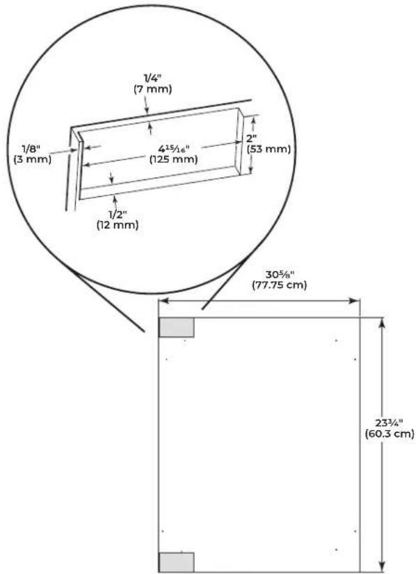 JENN-AIR JUGFR242HL - SOLID DOOR OVERLAY PANEL - PREPARATION - 1