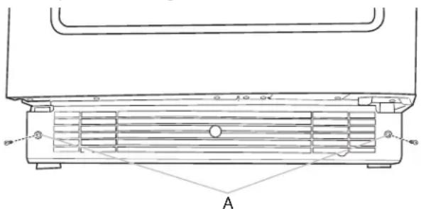 JENN-AIR JUGFR242HL - POUR ENLEVER LA GRILLE DE LA BASE : - 1