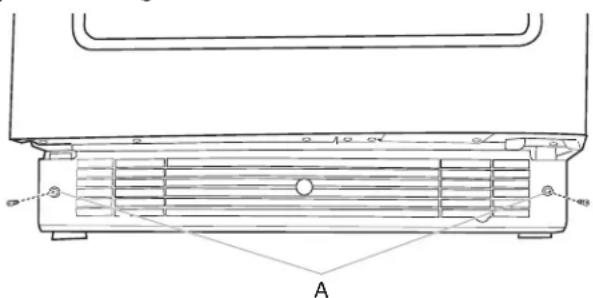 JENN-AIR JUGFR242HL - TO REMOVE THE BASE GRILLE: - 1