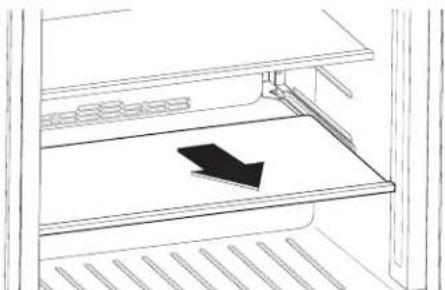 JENN-AIR JUGFR242HL - TO REMOVE AND REPLACE BOTTOM SHELF: - 1