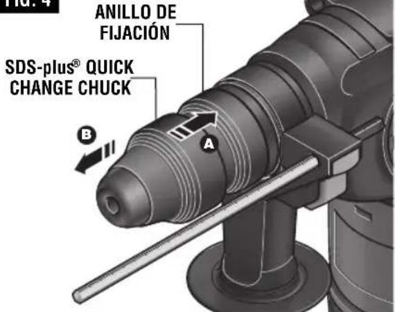 BOSCH RH328VC - INSTALACION DEL MANDRIL DE CAMBIO RAPIDO SDS-plus (modelo RH328VCQ solamente) - 1