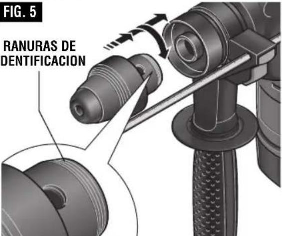 BOSCH RH328VC - INSTALACION DEL MANDRIL DE CAMBIO RAPIDO SDS-plus (modelo RH328VCQ solamente) - 2