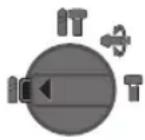 BOSCH RH328VC - CADRAN SELECTEUR — « VARIO-LOCK » - 1