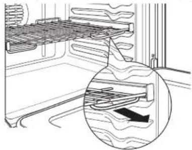GE CTD90DP4NW2 - Pour retirer une grille coulissante : - 2