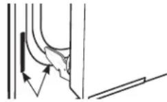GE CTD90DP4NW2 - Pour retirer la porte : - 2
