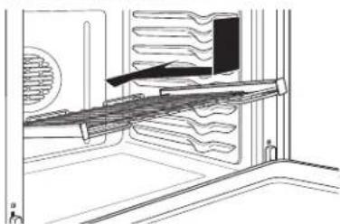 GE CTD90DP4NW2 - Pour remetre en place une grille coulissante : - 1