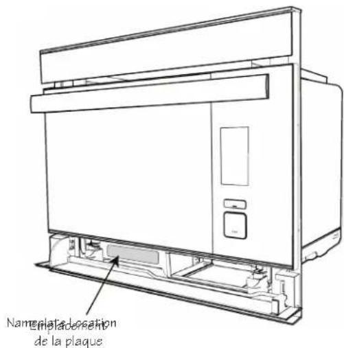 SHARP SSC2489DS - EMPLACEMENT DU NUMERO DE MODELE ET DE SÉRIE - 1