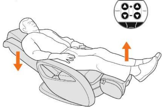 Human Touch WholeBody 7.1 - Recline el espaldar y levante el apoyapiernas. - 1