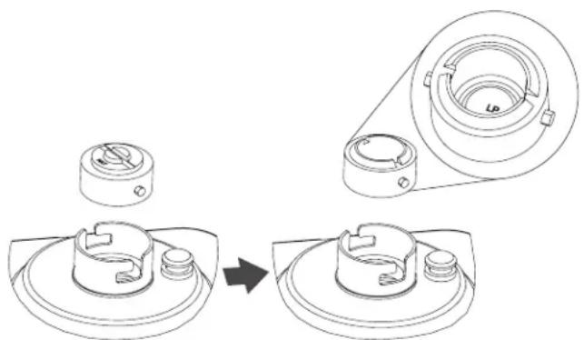 KITCHENAID KFGC500JSS - Para convertir el regulator de presión de gas natural a gas propano - 4