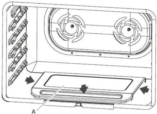 KITCHENAID KFGC500JSS - Vuelva a colocar la cubierta del quemador para hornear del hora - 2