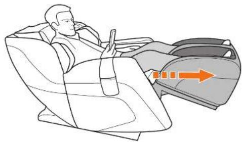 Human Touch Sana - Adjust the recline and footrest angle - 4