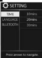 Human Touch Sana - Configuring massage duration - 2