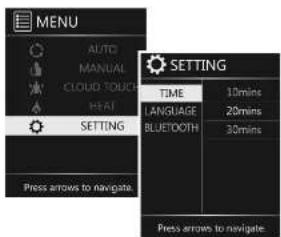 Human Touch Sana - CONFIGURACIÓN DE CLOUD TOUCH, CALOR Y OTRAS FUNCIONES - 3