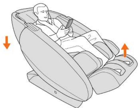 Human Touch Novo XT2 - Adjust the recline angle - 1