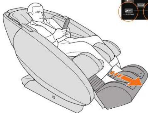 Human Touch Novo XT2 - Adjust the footrest angle - 3