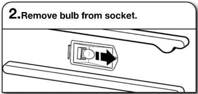 2.Remove bulb from socket.