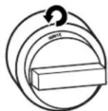 JENN-AIR JDSP536HL - Pousser et tourner dans le sens antihoraire - 1