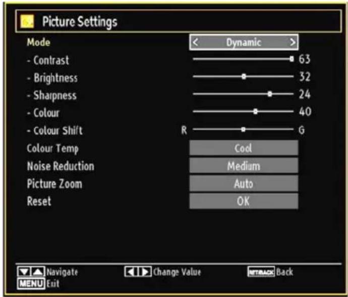TECHWOOD VL26HDTV1001 - Conf guring Picture Settings - 1