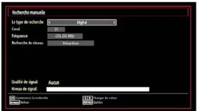 TECHWOOD VL26HDTV1001 - Recherche manuelle numérique - 1
