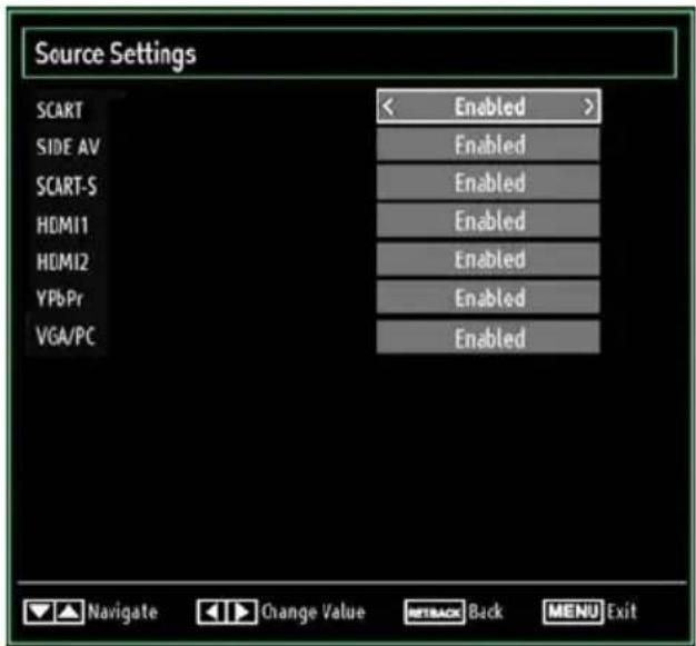TECHWOOD VL26HDTV1001 - Configuring Source Settings - 1