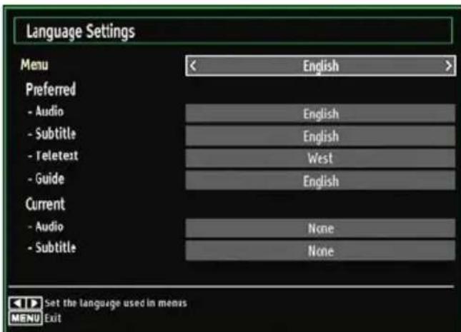 TECHWOOD VL26HDTV1001 - Conf i guring Language Preferences - 1
