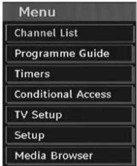 TECHWOOD VL19TV1001 - IDTV Menu System - 1