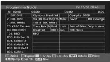 TECHWOOD VL19TV1001 - Electronic Programme Guide (EPG) - 1