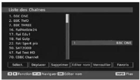 TECHWOOD VL19TV1001 - Renommer des chaînes - 1