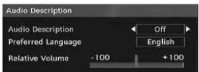 TECHWOOD VL19TV1001 - Audio Description (Optional) - 2
