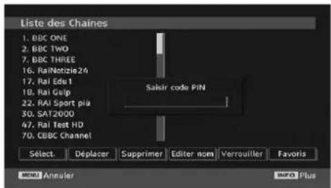 TECHWOOD VL19TV1001 - Ajout des verrouillages à des chaînes - 1