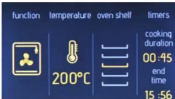 TELEFUNKEN TFEO60EDS10A - Cooking end time - 1