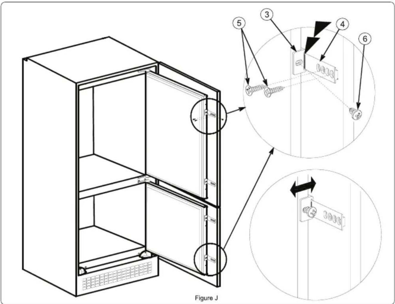 TELEFUNKEN TFEKGK178X10A++ - Installation instaructions and door reversibility - 8