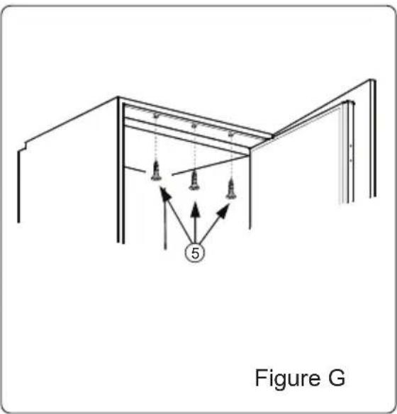 TELEFUNKEN TFEKS123X10A++ - INSTRUCTIONS DE MONTAGE ET REVERSIBILITE DES PORTES - 6