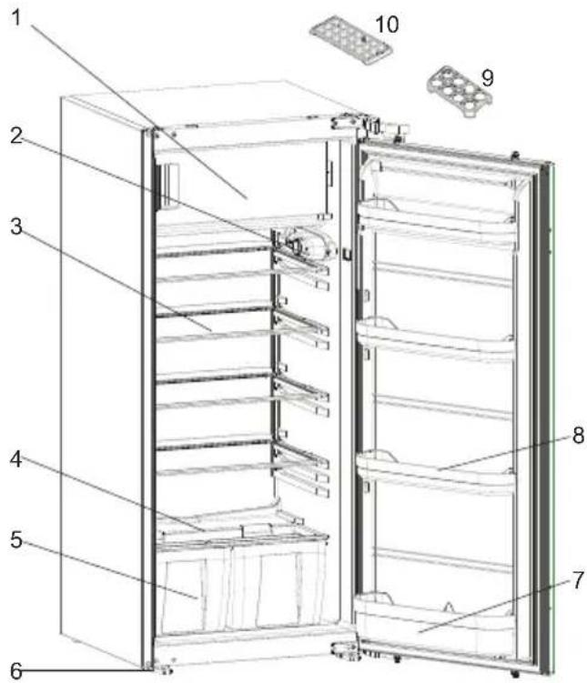 TELEFUNKEN TFEKS123X10A++ - INNENAUSSTATTUNG UND ZUBEHÖRTEILE - 1