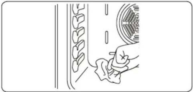 TELEFUNKEN TFEH60SW10A - Cleaning the inside of the Oven - 1