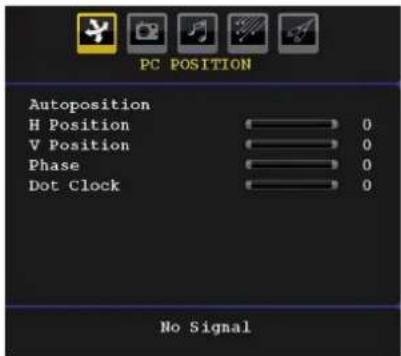 TELEFUNKEN TF2636X880LU - PC Position Menu - 1