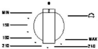 CATA GIGA 750 BK - Bouton du thermostat - 1