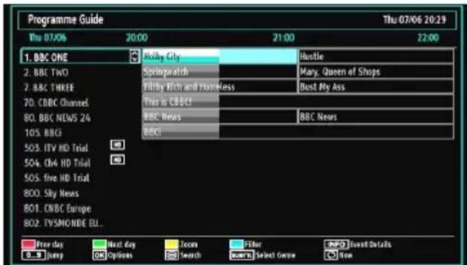 Tucson TL8102B11 - EPG Timeline Schedule - 1